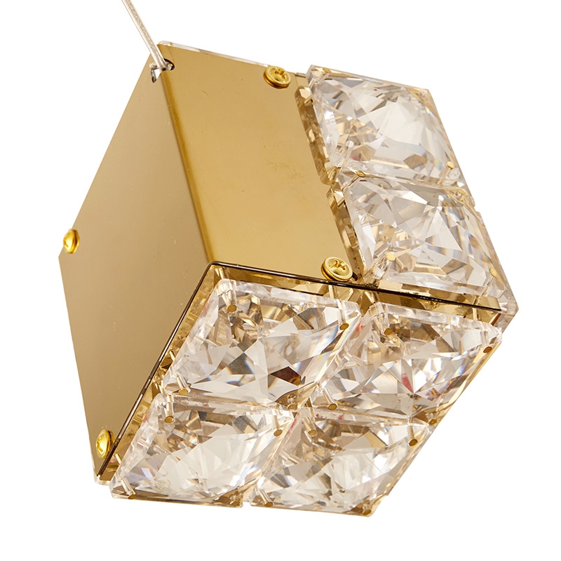 Pendente Nordecor Lavi 8 watts 3000K Dourado 100x100mm 2961
