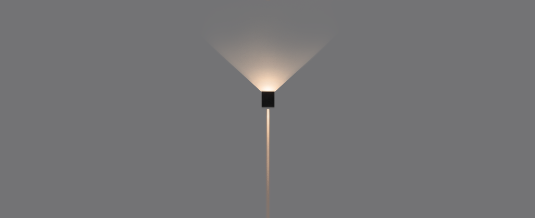 Arandela Stella Wall Plus Preto Policarbonato 10 watts 3000K 90°|2° IP65 STL22736PTO/30