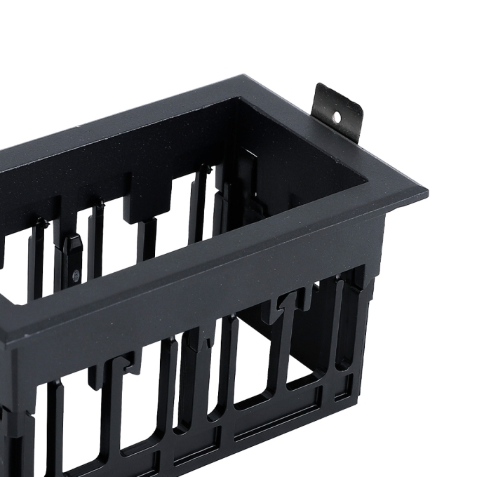 Moldura Embutir para Tap Duplo Nordecor Preto 108x64x55mm 6675