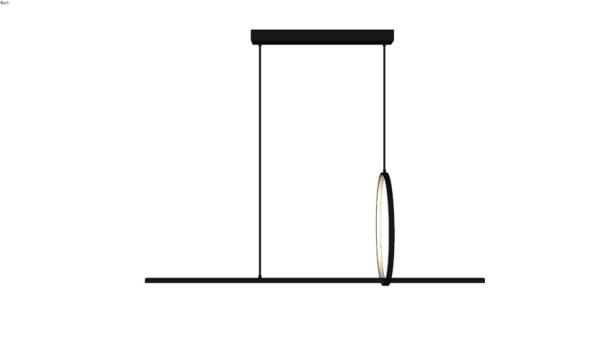 Pendente Montare Maia Plus 28,5 watts Ø400x1200mm 369120