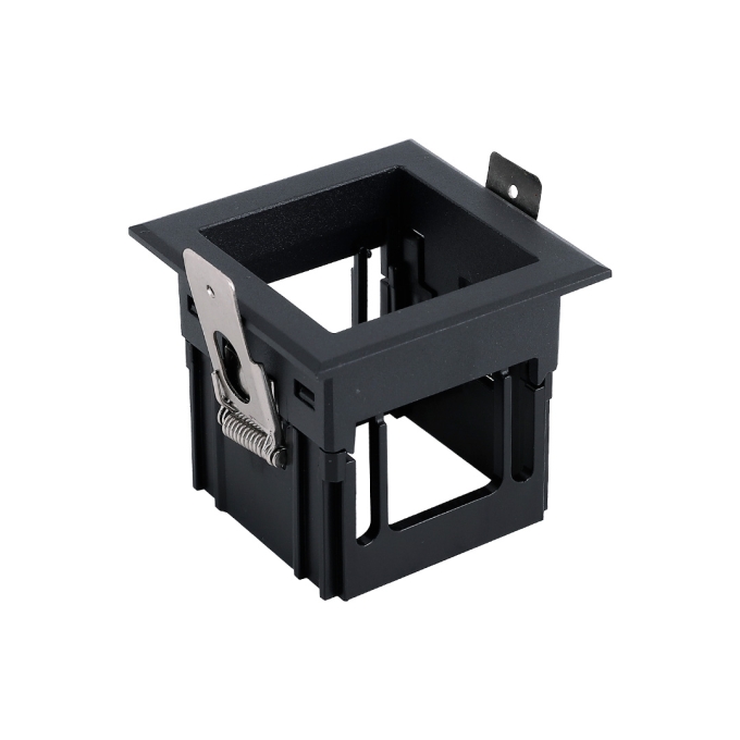 Moldura Embutir para Tap Individual Nordecor Preto 64x64x55mm 6673