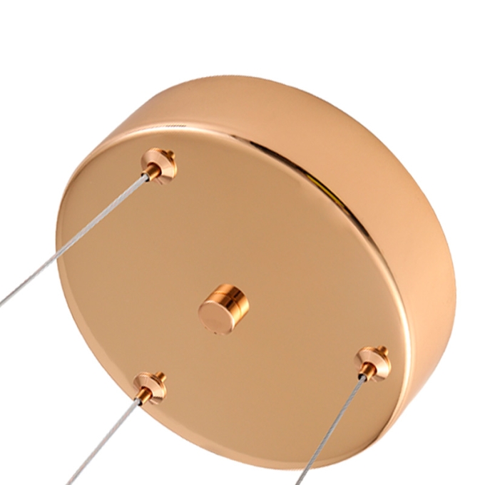 Pendente Nordecor Dalen 60 watts 2700K Ouro Brilho Ø600mm 2959