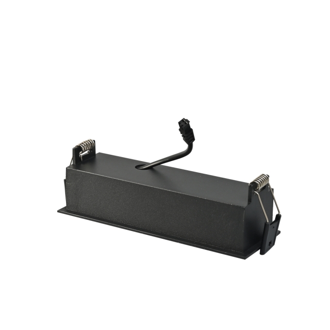 Embutido Nordecor Downlight Powerus Direcionavel 5 Focos 10 watts Preto 3000K IRC90 38° Bivolt 150x46x52mm 6636