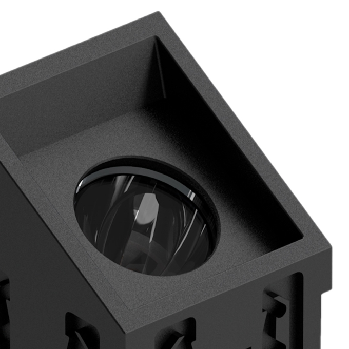 Módulo Dowlight Led Embutido Nordecor Tap Direcionável 5 watts 2700K 24° Preto IRC90 44,3x44,3x80,3mm 6665