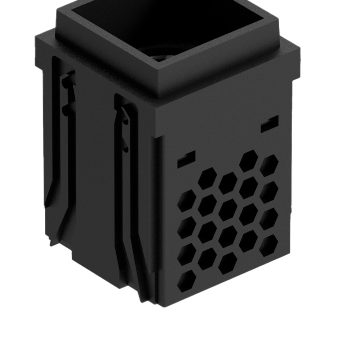 Módulo Dowlight Led Embutido Nordecor Tap Quadrado 5 watts 2700K 24° Preto IRC90 Bivolt 44,3x44,3x62,5mm 6669
