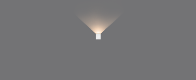 Arandela Stella Wall Plus Branco 1 Facho Aberto Policarbonato 5 watts 3000K 90° IP65 STL22733BR/30