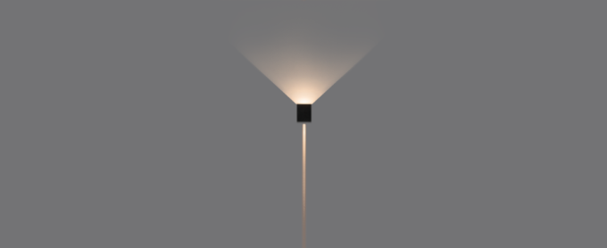 Arandela Stella Wall Plus Preto Policarbonato 10 watts 3000K 90°|2° IP65 STL22736PTO/30
