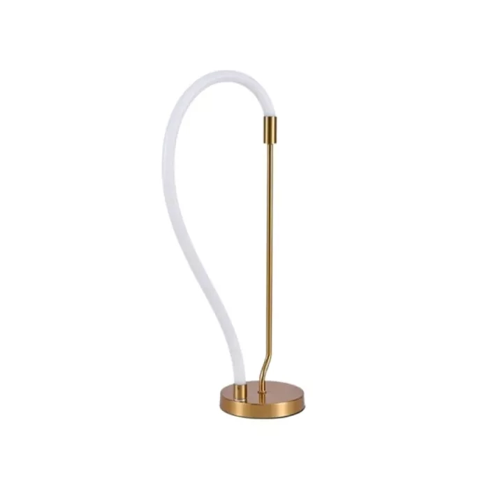 Luminária de Mesa +Luz Kotel Metal e Silicone 8 watts 2700K Bronze 233x600mm LM-132/8.40BRO