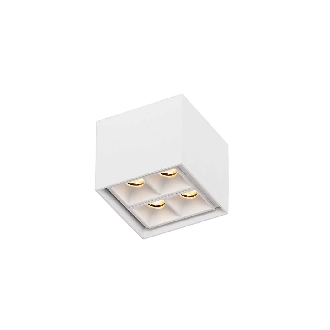 Plafon Newline Pixel 4 Focos 8 watts 10° 2700K Bivolt 70x70x60mm PL03032LED27