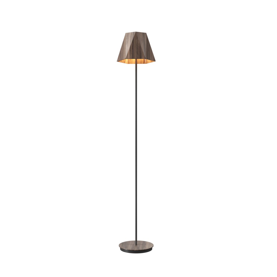 Coluna Accord Facetado 1L E27 Ø290x1600mm 3055