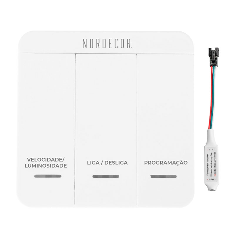 Kit Controladora Multifuncional Nordecor Para Fita Sequencial 12V 
7106