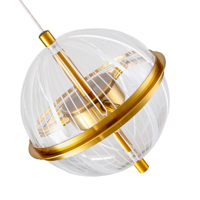 Pendente Nordecor Miza 12 watts 2700K Ouro Brilho Ø160x190mm 2953