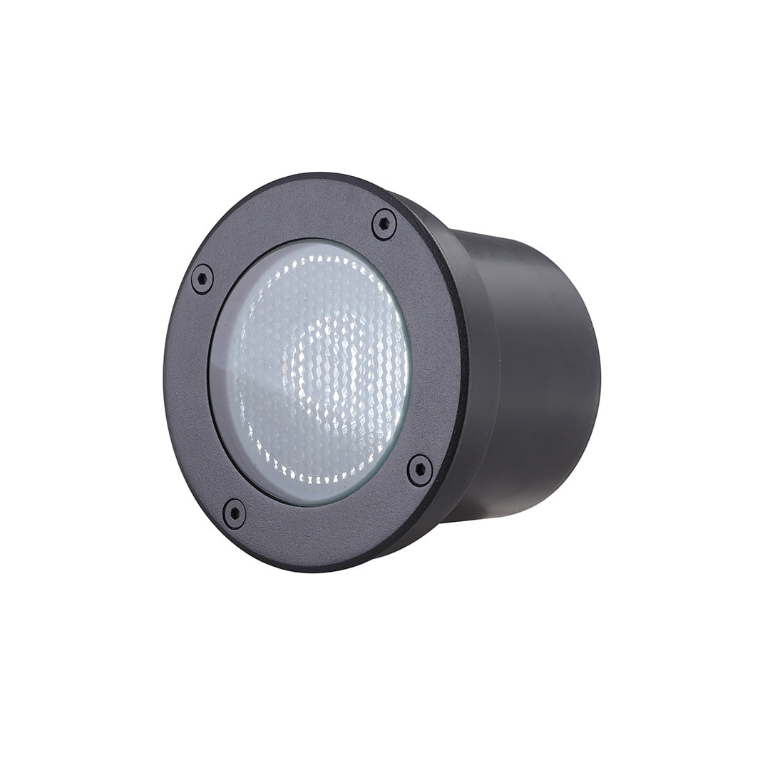 Embutido de Solo Nordecor Venna 15 watts 12° 3000K IP67 Preto Bivolt Ø120x87mm 6419