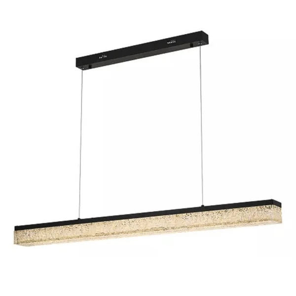 Pendente Astraled Led Kiwo Preto 48 watts 3000K 1200mm PL-9753
