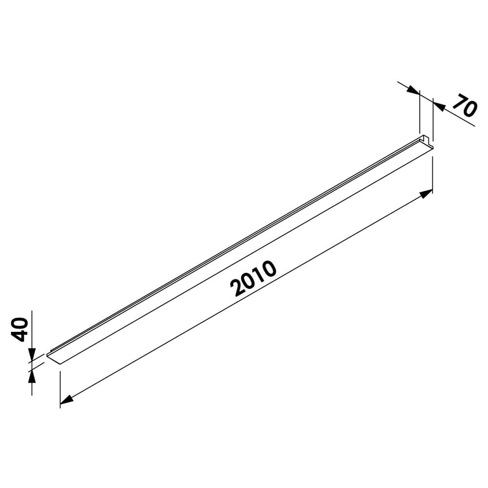 Plafon Newline Up Led 30,4 watts Bivolt 2010x70x40mm PLUP007LED