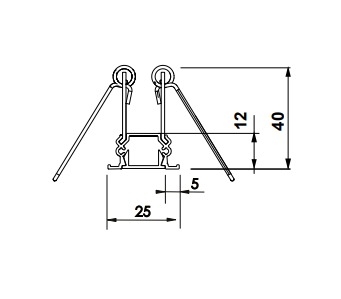 Perfil Newline Embutir Fit15 Slim para Fita de Led 3000x25x30mm SCPE13300