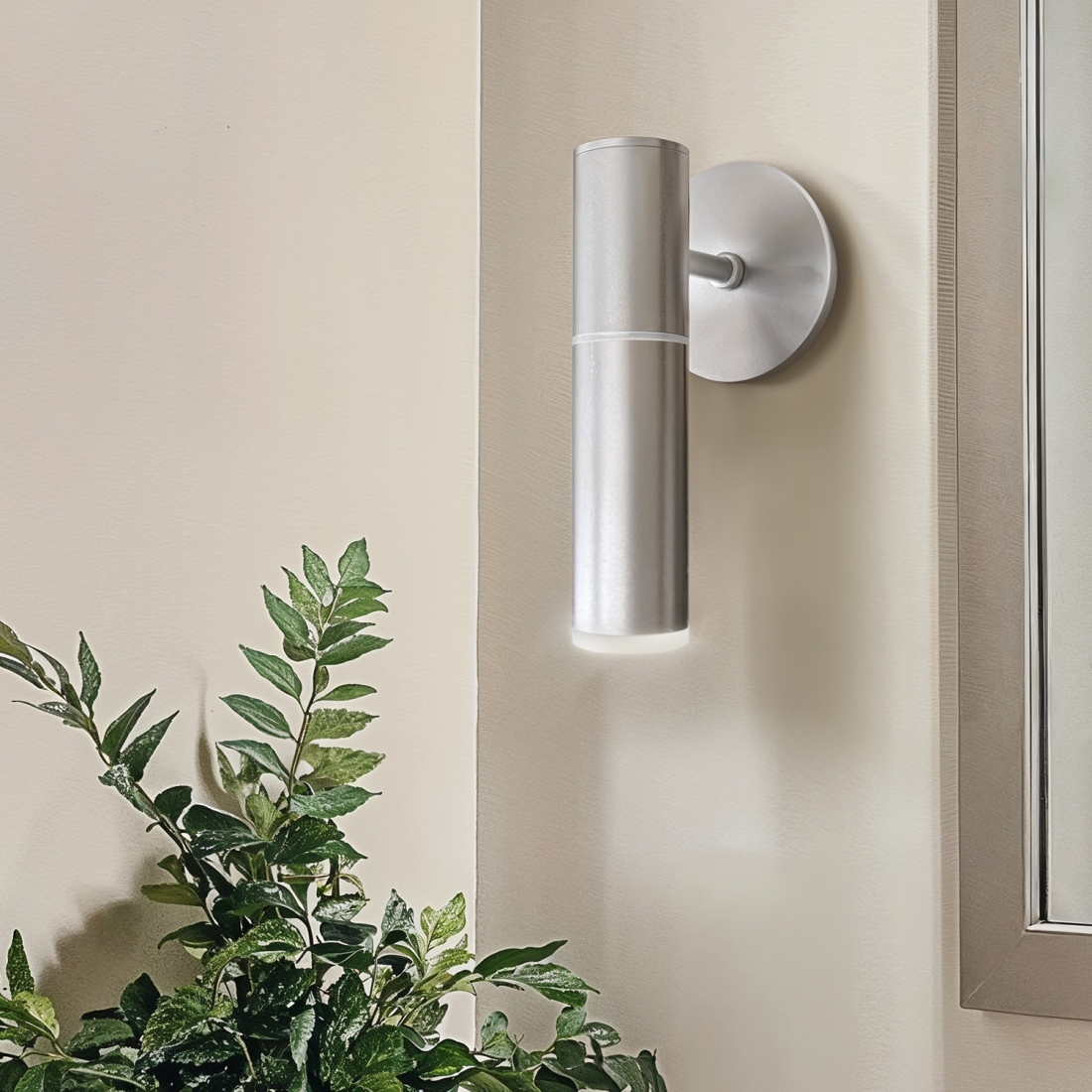 Arandela Itamonte Tip II Alumínio e Vidro Fosco Branco 1L GU10 MR11 40x165x55mm 297 