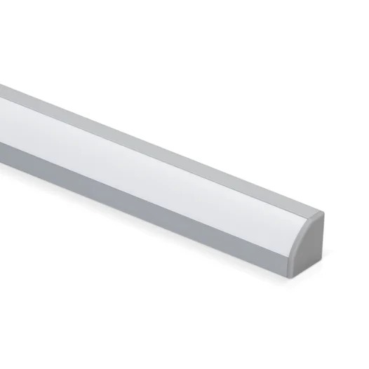 Perfil Newline Linear Sobrepor Fit15 Canto 45° 3000x23x23mm SPS12300