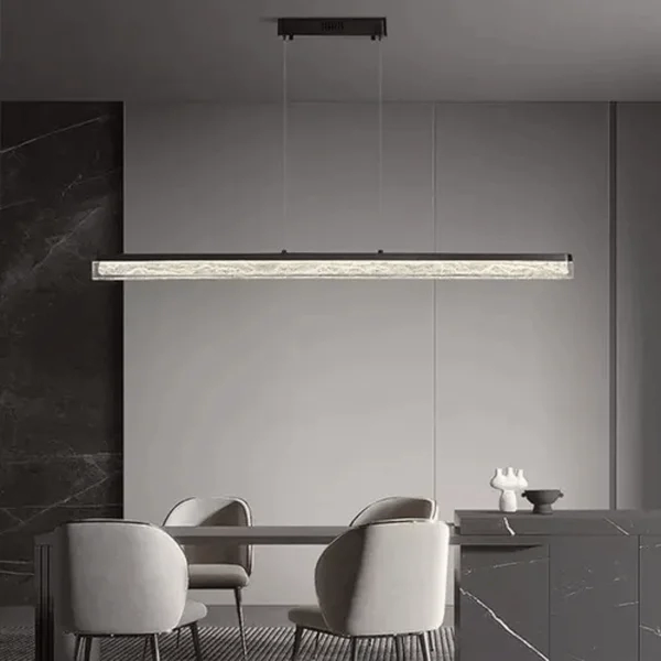 Pendente Astraled Led Kiwo Preto 48 watts 3000K 1200mm PL-9753
