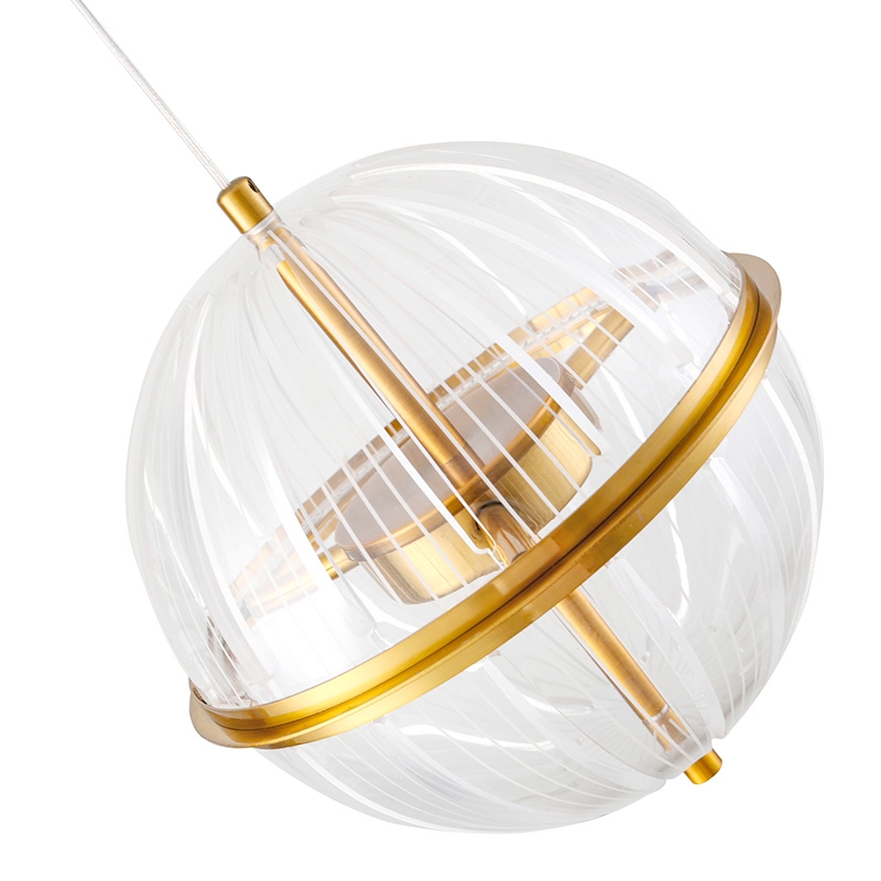Pendente Nordecor Miza 18 watts 2700K Ouro Brilho Ø210x240mm 2952