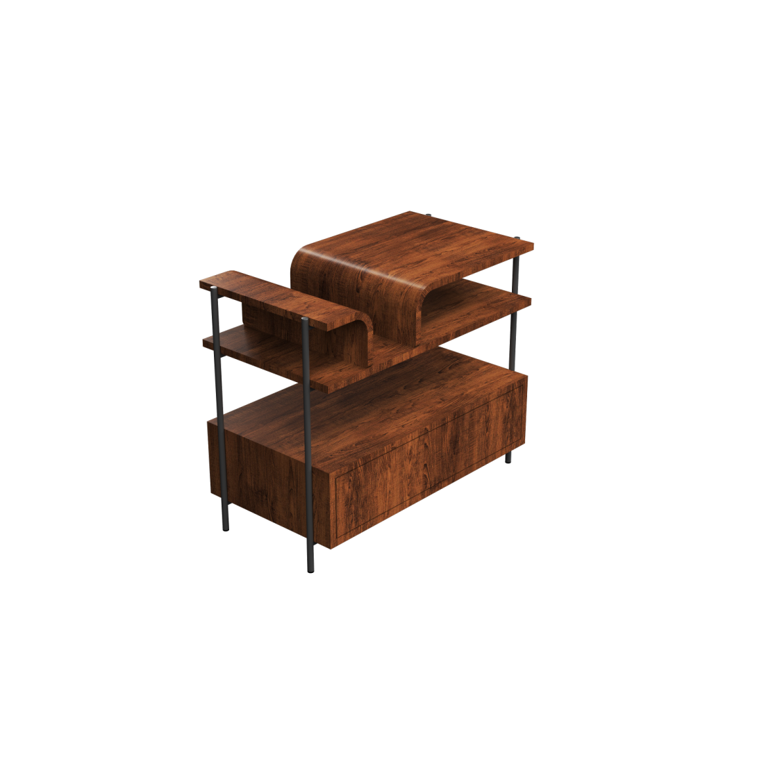 Mesa de Cabeceira Accord Cascade 650x795x420mm F1029