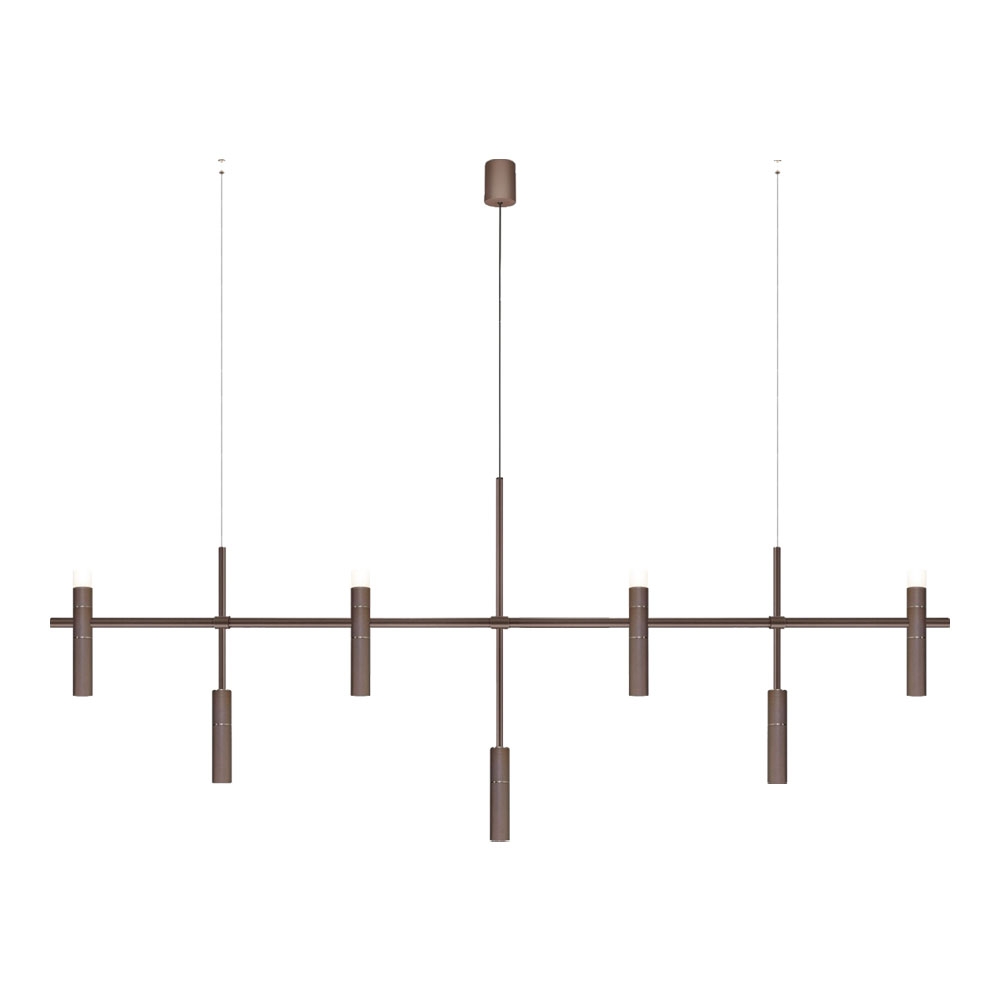 Pendente TKS Fence Duo Com Difusor 7L Mini Dicróica MR11/4L G9 1740x700mm 2073