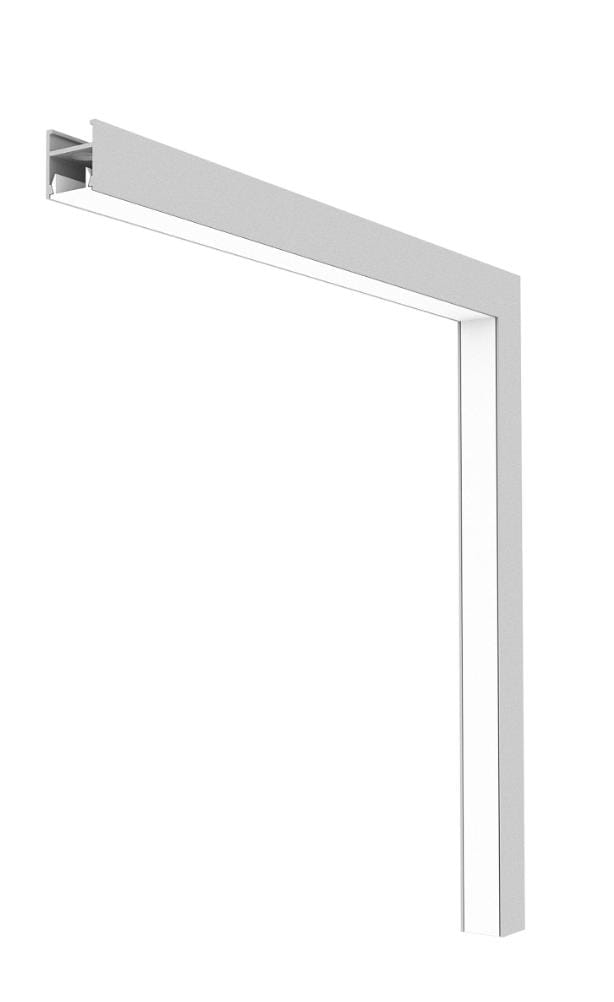 Perfil Sobrepor Newline Fit15 para Fita de Led Curva Teto/Parede 250x250x17mm SCPS15001
