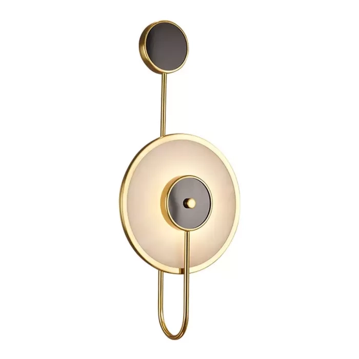 Arandela Astraled Led Gomey Dourado Brilho e Pedra 5 watts 3000K 600mm AD-2054