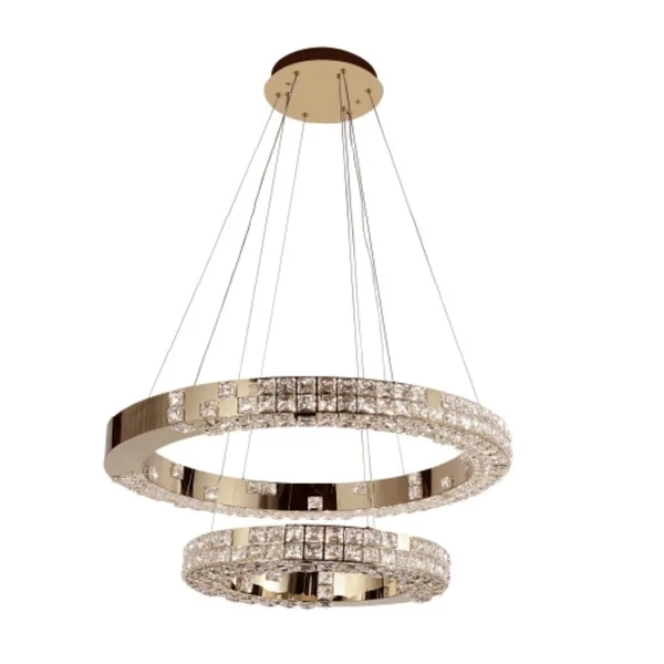 Pendente Astraled Led Zephy Dourado Brilho 84 watts Multicolor 500x800mm PT-1074