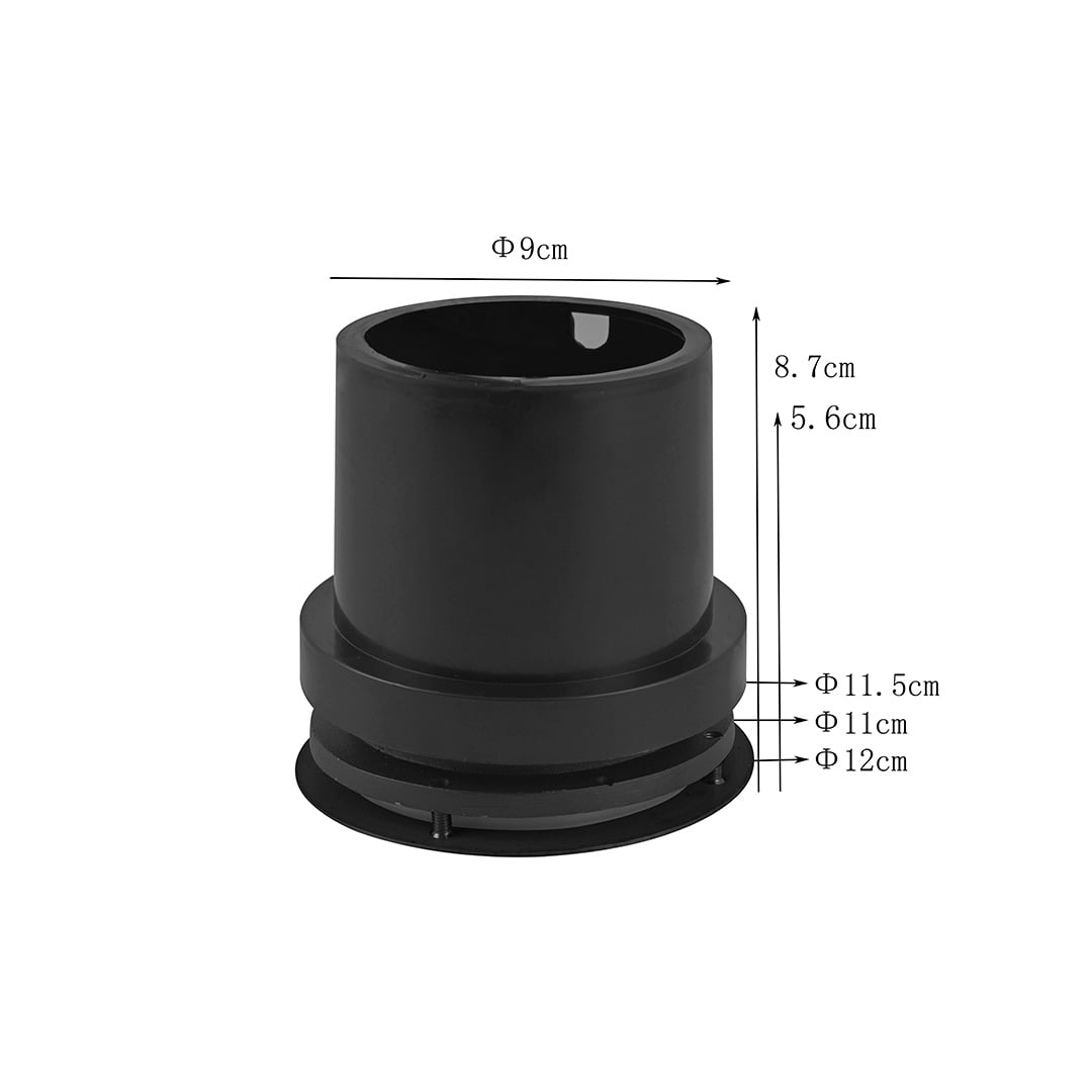 Embutido de Solo Nordecor Venna 15 watts 12° 3000K IP67 Preto Bivolt Ø120x87mm 6419