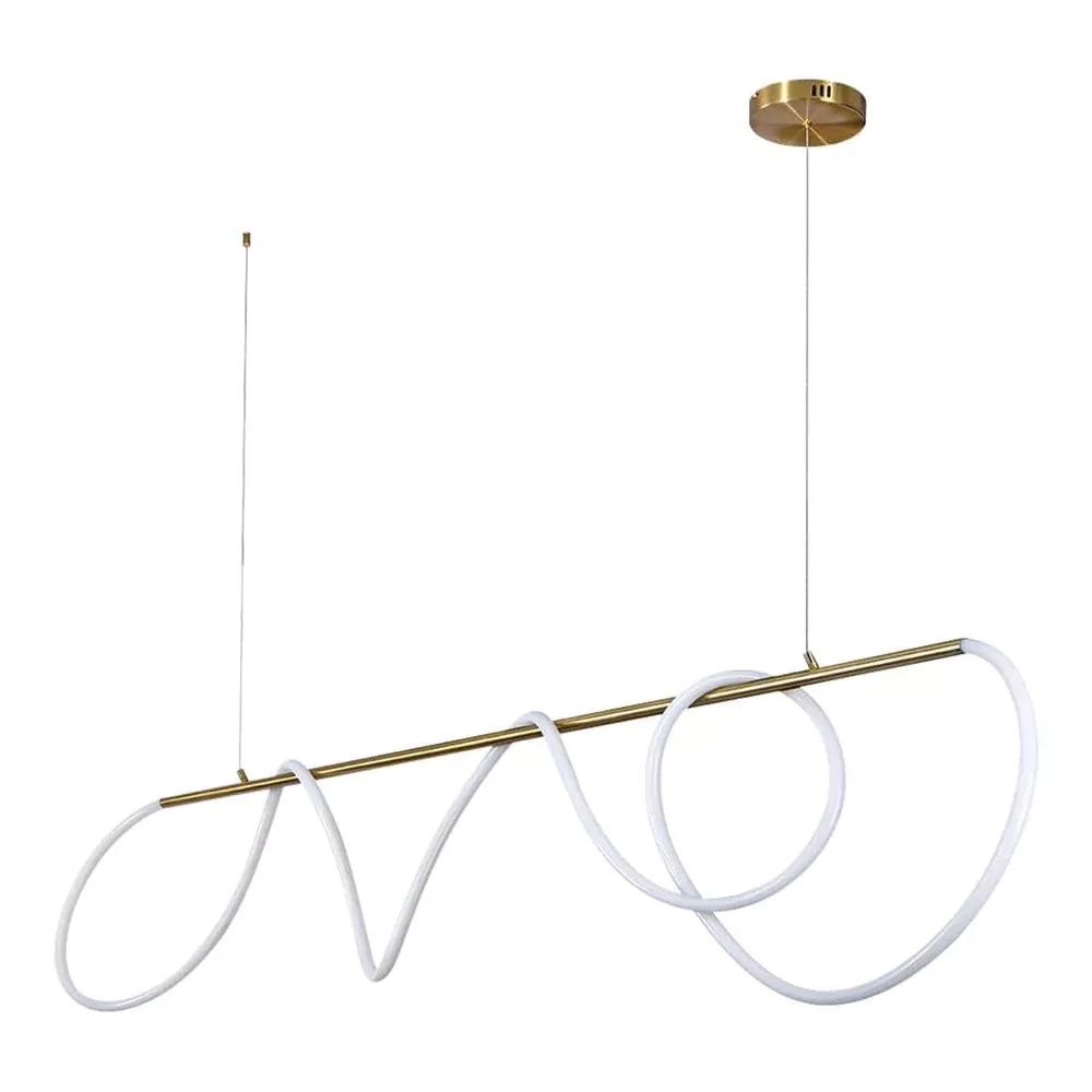 Pendente GMH Frade Dourado 50 watts 3000K Bivolt 150X130X1350mm F-FRADE-DOURADO