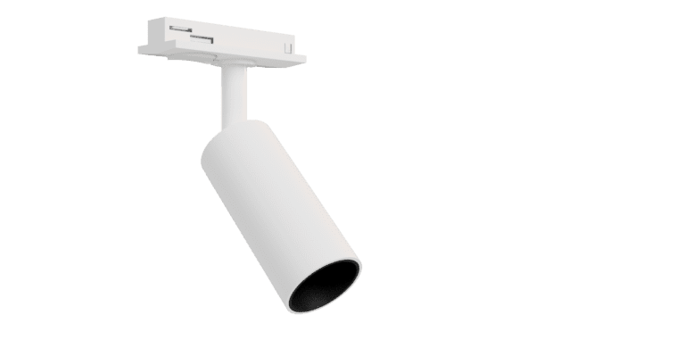 Spot para Trilho Evoled Focus Mini Dicróica Branco Antiofuscante Ø40x126x91mm LE-4124