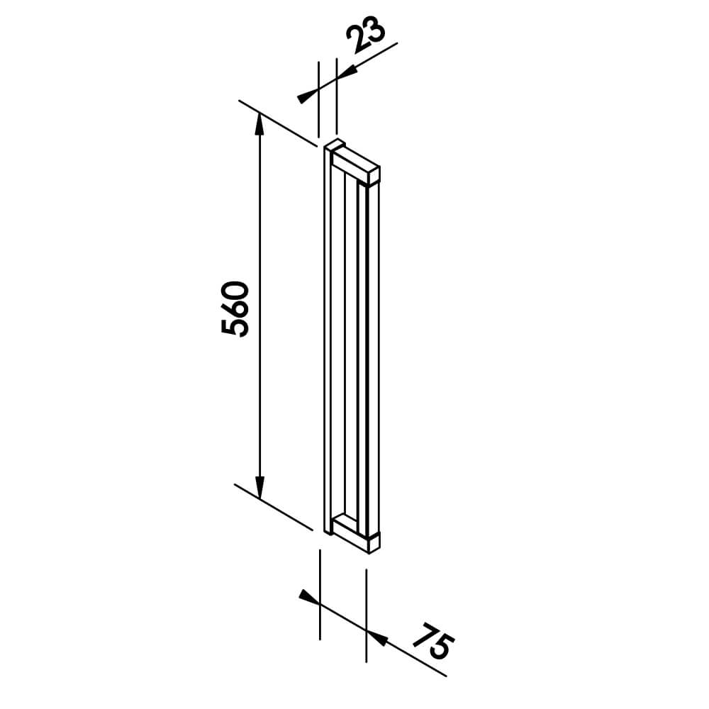 Arandela Newline Fit15 Direcionável 10 watts 3000K 23x75x560mm AR15003LED