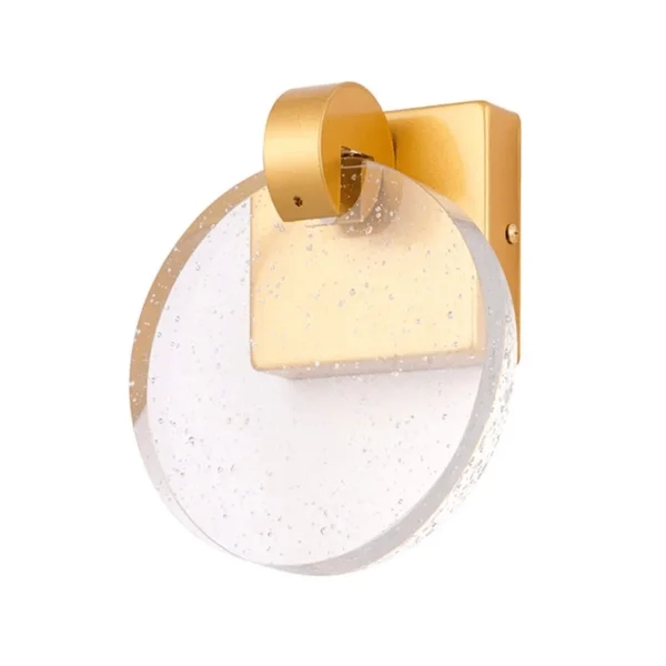 Arandela Astraled Led Pleione Dourado Brilho 4 watts 3000K Ø175mm AD-2012