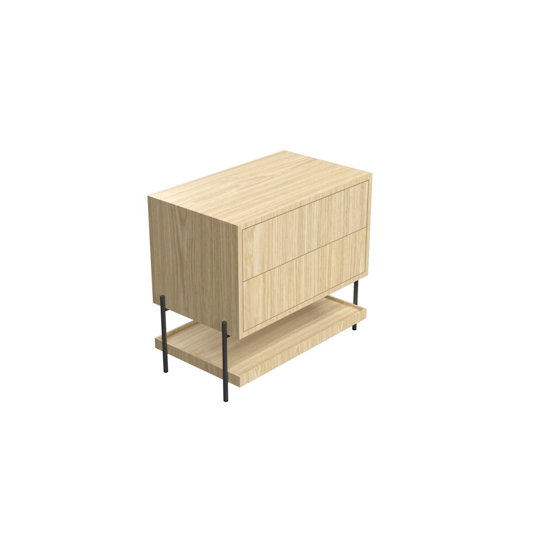 Mesa de Cabeceira Accord Clean 650x735x420mm F1028