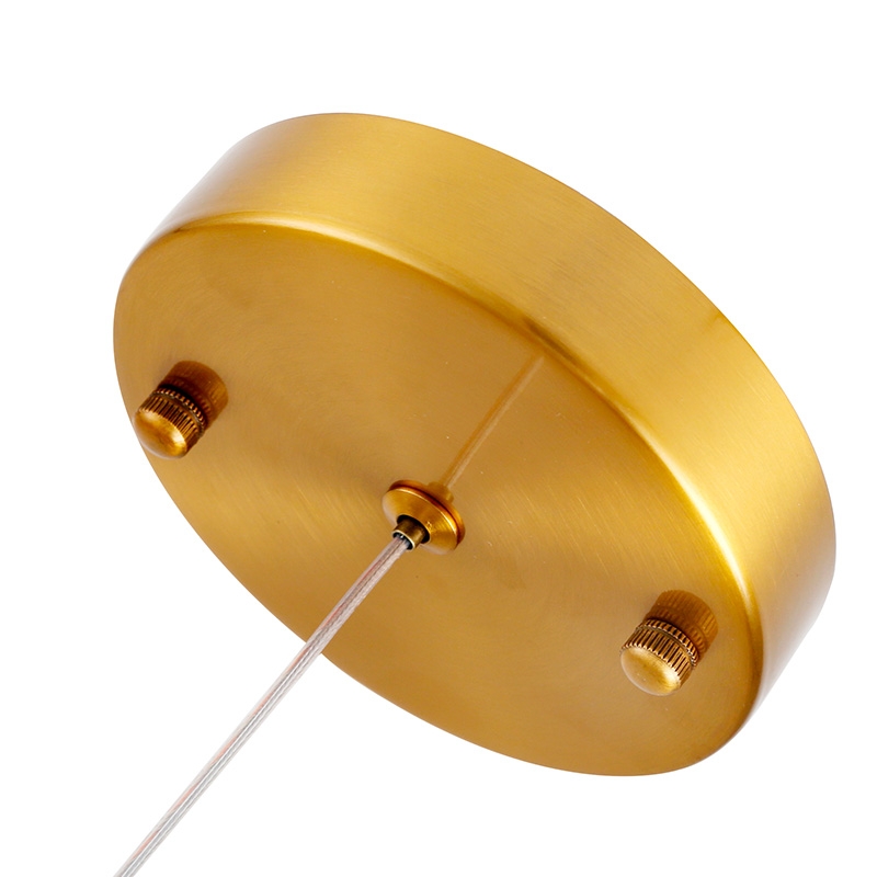 Pendente Nordecor Miza Oli 8 watts 2700K Ouro Brilho Ø120x270mm 2954