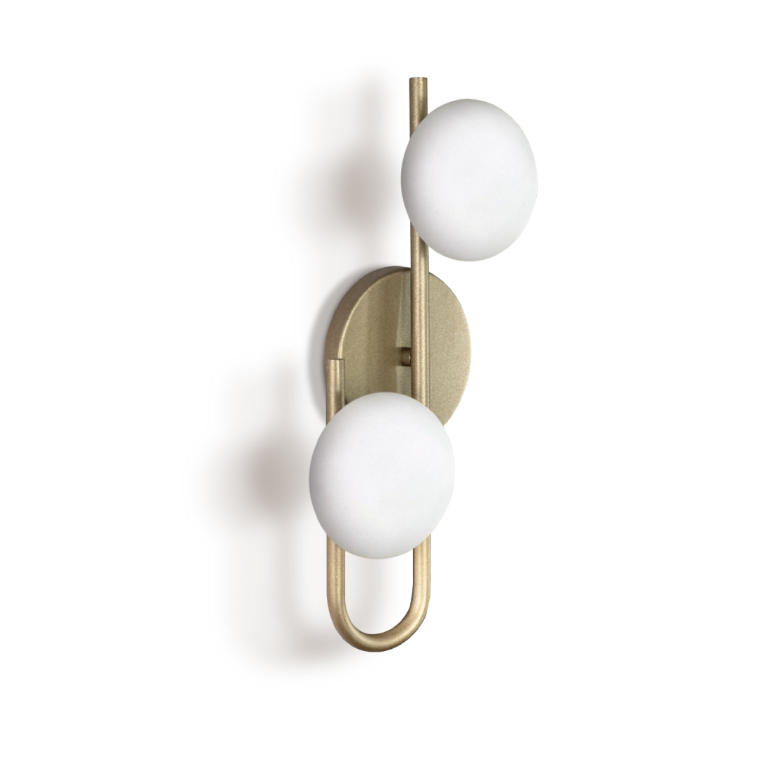 Arandela Itamonte Mali Alumínio e Vidro Fosco Branco 8 watts 3000K 380x190mm 285-301