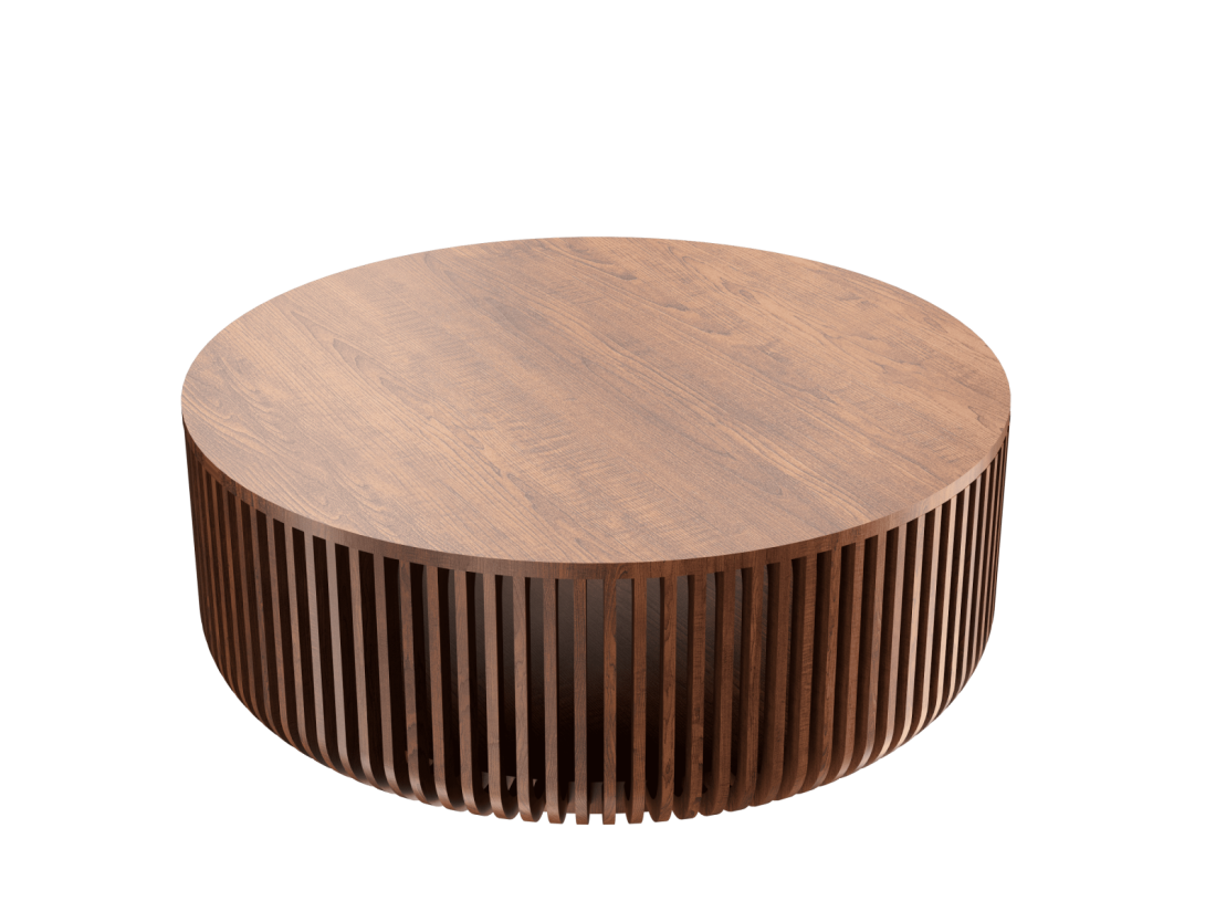 Mesa de Centro Accord Ripada Ø800x300mm F1041