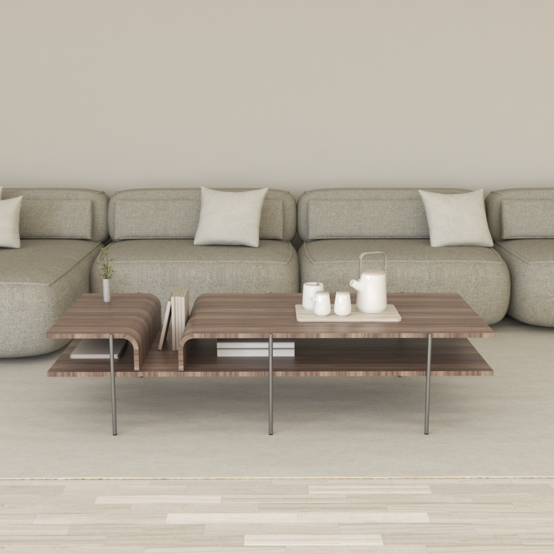 Mesa de Centro Accord Cascade 400x1700x735mm F1026