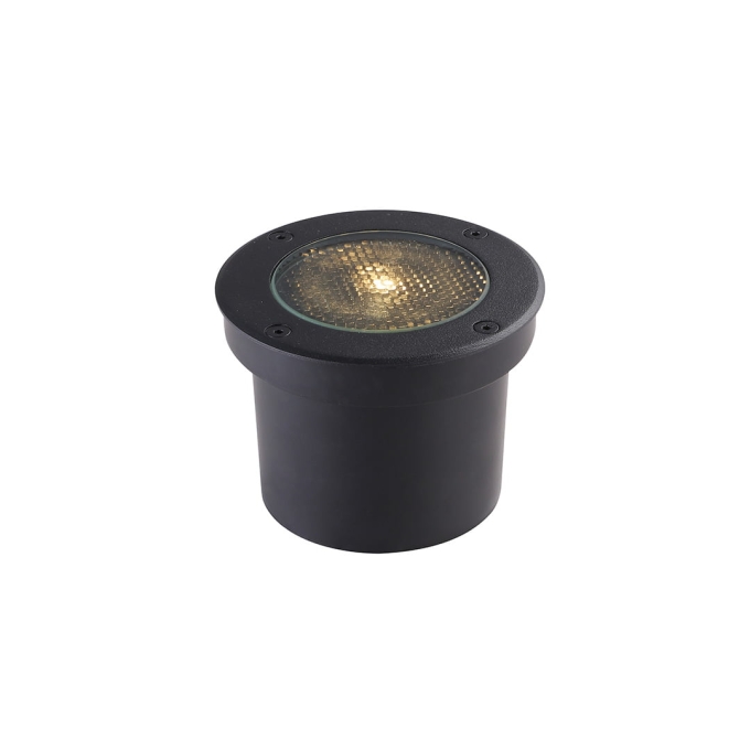 Embutido de Solo Nordecor Venna 15 watts 12° 3000K IP67 Preto Bivolt Ø120x87mm 6419
