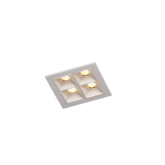 Embutido Newline Pixel 4 Focos 8 watts 10° 2700K 75x70x40mm EM03032LED27