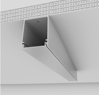 Sistema Linear Sobrepor Newline New Fit40 2500x40x50mm SS40250