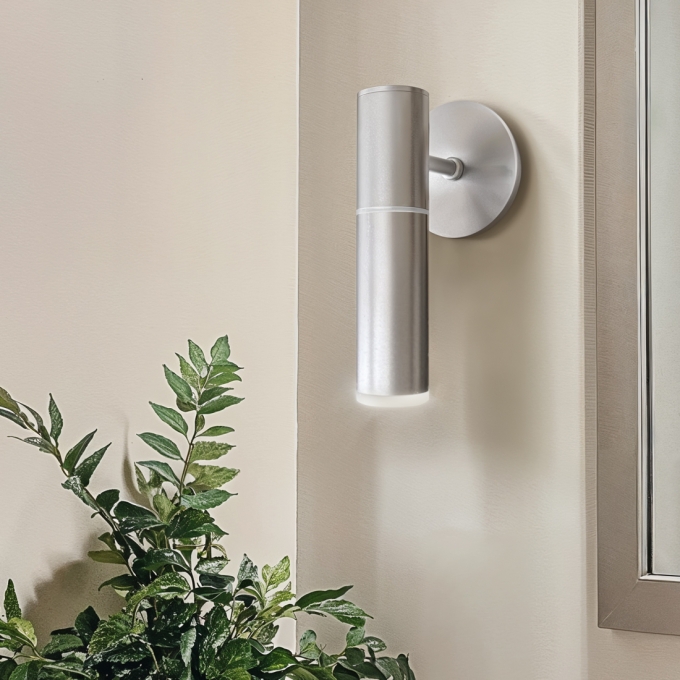 Arandela Itamonte Tip II Alumínio e Vidro Fosco Branco 1L GU10 MR11 40x165x55mm 297 