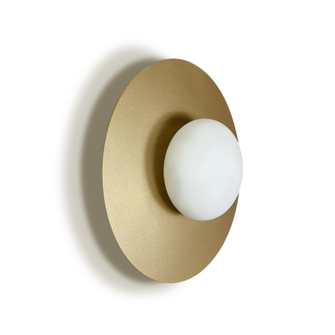 Arandela Itamonte Voss Alumínio e Vidro Branco Fosco 4 watts 3000K 230x70mm 289-301