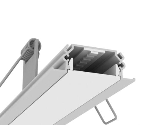 Perfil Newline Embutir Fit25 Slim para Fita de Led 1500x40x30mm SCPE23150
