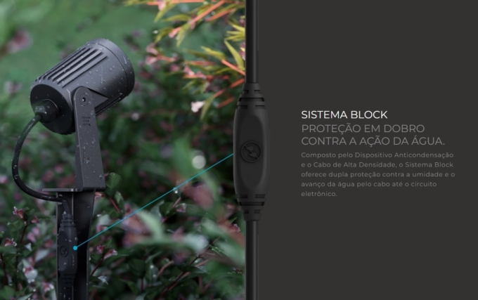 Espeto Stella S.Ground 3 Watts 3000K IP67 36° Preto ABS Bivolt STL23752/30