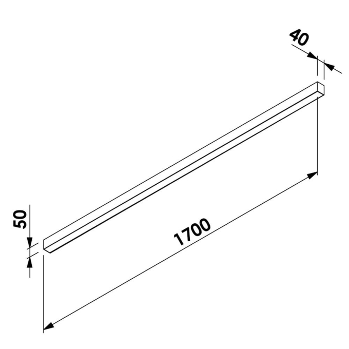 Plafon Newline Fit40 Led 53,4 watts 1700x40x50mm PL40002LED