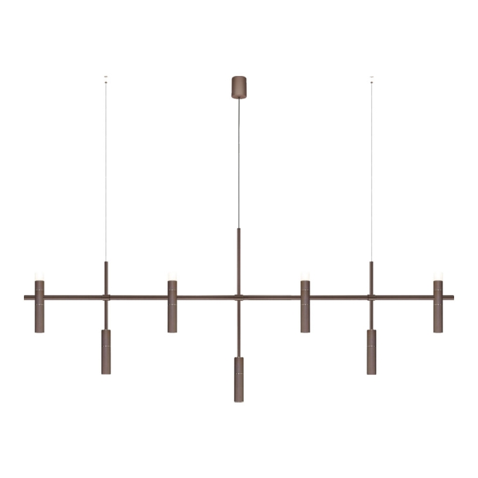Pendente TKS Fence Duo Com Difusor 7L Mini Dicróica MR11/4L G9 1740x700mm 2073