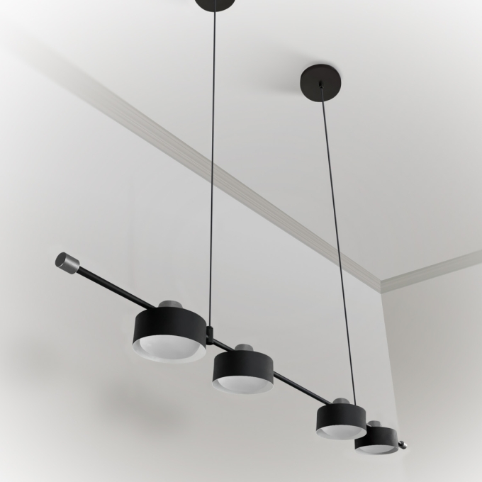 Pendente Itamonte Olodum B4 16 watts 3000K 1350x130mm 553-301 553-302