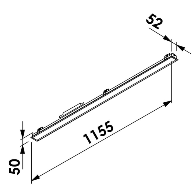 Embutido Newline Fit40 Led 35,6 watts 1155x52x50mm EM40001LED